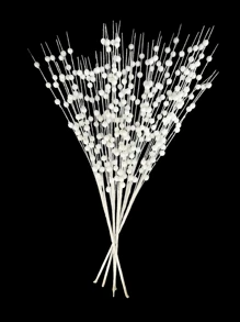 1 件/4 件/8 件白色泡沫人造花、圣诞树装饰和饰品、白色闪亮浆果花束，适用于节日婚礼派对家居室内餐桌、卧室装饰、礼物、花环、藤条 DIY 装饰配件、圣诞树和圣诞植物装饰、房间装饰 - 白色 - 查看 7