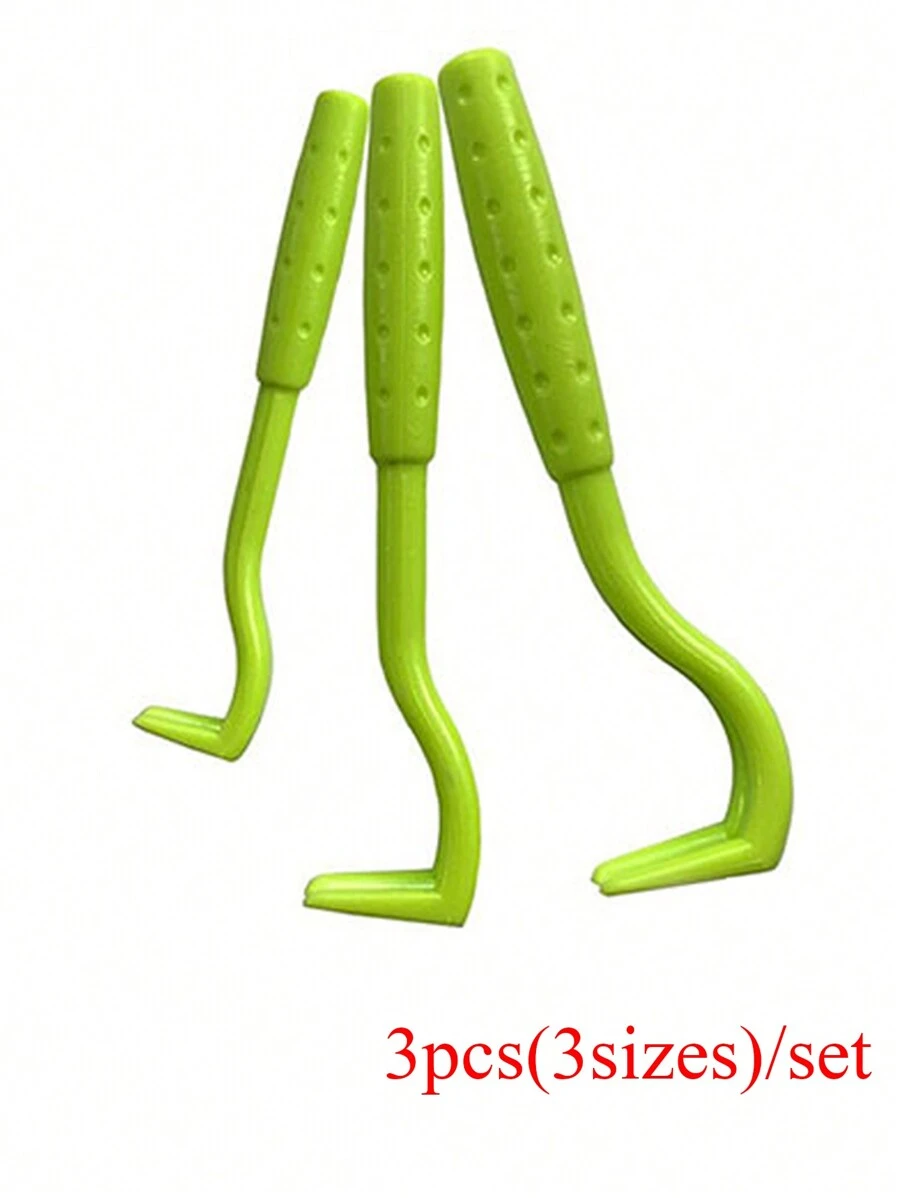 3入組abs材質除蜱工具,適用於所有大小的狗狗和貓咪。顏色隨機。 - 彩色 - 查看 1