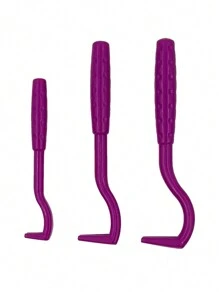 3入組abs材質除蜱工具,適用於所有大小的狗狗和貓咪。顏色隨機。 - 彩色 - 查看 3