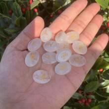 13pcs/Set Witches Runes Divination Natural Healing Stone For Meditation Mysticism Spirit Speak - Witch Stone Set - View 4