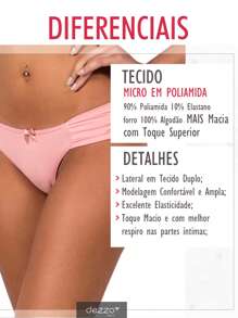 Kit 5 Dezzo Double-Sided Panties In Premium Comfort Microfiber - 彩色 - 查看 5