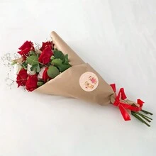 1 Set/90pcs Valentine's Day Themed Decorative Sticker, Including Rose Patterns, Gift Bag Seals, Etc. Wedding Party Gift Bags - Multicolor - View 3