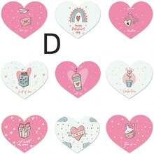 1 Set/90pcs Valentine's Day Themed Decorative Sticker, Including Rose Patterns, Gift Bag Seals, Etc. Wedding Party Gift Bags - Multicolor - View 9