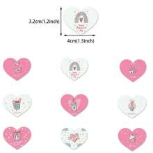 1 Set/90pcs Valentine's Day Themed Decorative Sticker, Including Rose Patterns, Gift Bag Seals, Etc. Wedding Party Gift Bags - Multicolor - View 5