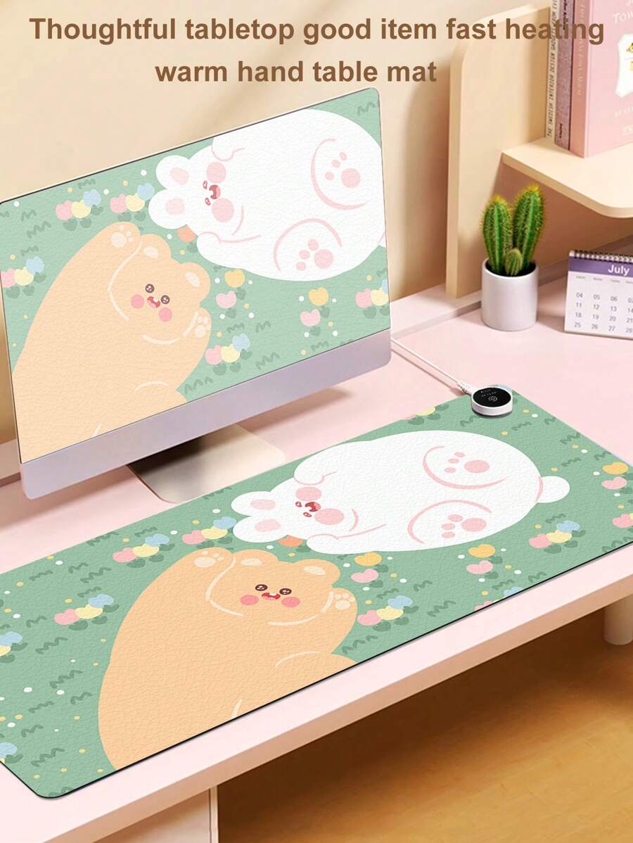 Heated Mouse Pad, Ultra-Large Heating Desk Mat, Highly Attractive Office Computer Desk Mat For Both Men And Women, Electric Heating Hand Warmer And Mouse Pad - Multicolor - View 1