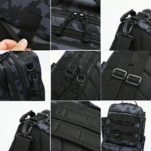 1pc Desert Camo Nylon Fishing Tackle Backpack, Multi-Functional Outdoor Fishing Accessories Bag For Lures, Reels, Hooks, Flies And Baits Storage, With Shoulder Straps - Multicolor - View 10