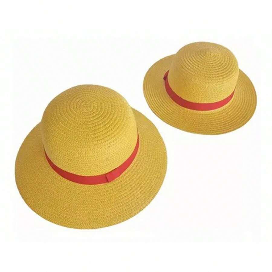 One Piece  Straw Hat Anime Dress Up Cap Cosplay - Yellow Fisherman Hat - View 1