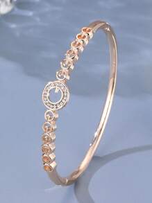 1 件時尚豪華女手鍊與手鍊,個性酷炫,設計獨特 - 玫瑰金 - 查看 1