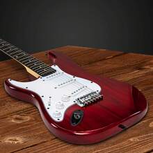 LyxPro CS 39"Stratocaster Guitar Left Hand Electric Guitar Kit For Beginner, Intermediate & Pro Players With Guitar, Amp Cable, 6 Picks & Learner'S Guide, Solid Wood Body, Volume/Tone Controls, 5-Way Pickup - 紅色 - 查看 4