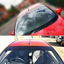 Universal Front And Rear Windshields Are Pasted With Black Sunscreen Car Stickers, Wind Bumper Stickers, Car Stickers, Front Bumper Stickers - Black - View 3