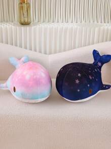 Bobbybear 1只彩虹星空鯨魚毛絨玩具,創意鯨魚海洋館枕頭,羽絨家居裝飾,水族館魚主題生日禮物 - 藏蓝色 - 查看 9