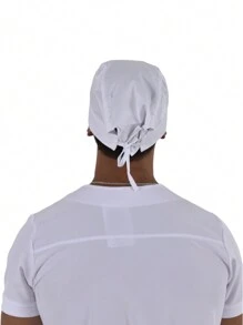 SOULMATE Men's Surgical Medical Cap - 白色 - 查看 3