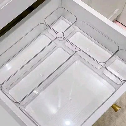 1 个/4 个透明抽屉收纳盒