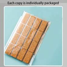 1包(96張)復古風格便條貼紙自粘防水、防油,可用於分類、廚房等 - 彩色 - 查看 3