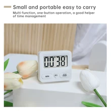 1pc Heart Shaped Timer Kitchen Alarm Study Time Management Electronic Lcd Display Countdown Timer For Hotel, Barbershop, Cooking - White - View 8