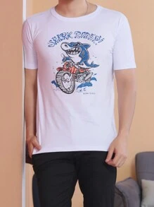 Men T-Shirts - 白色 - 查看 1