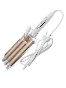 Triple Tube Hair Curler, Ceramic Waves With Adjustable Temperature - Multicolor - View 4