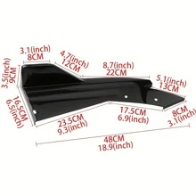 Universal Carbon Fiber & Abs Rear Bumper Lip Protector For Car, Scratch Resistant Bumper Lip Board, Side Skirt, Rear Apron - carbon fiber color - View 3