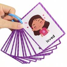 15 Cards My Emotion Feeling English Learning Words Flash Cards Kids Educational Learn Toys For Children Enlightenment Card School, Student,Stationery,School Supplies School Resources,Stationery,Learning English,I Want To Hear Your Story,Learning English,Stationery For Kids