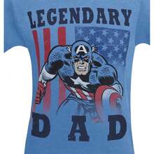 Legendary Dad Men's T-Shirt - Màu xanh lam - Xem 2