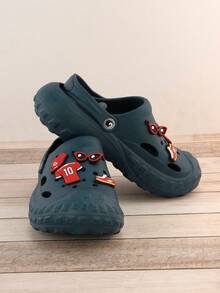 Chanclas Tipo Zuecos Tipo Croc para Baño, Ducha, Antideslizantes, para Exteriores, para Parejas, de Verano, Cómodas para Niños | Sandalias Antiderrapantes, Cómodas, Ligeras - Verde - Ver 4