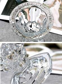 1pc Transparent Glass Flower Vase Gifts Birthday Graduation Home Decor Room Decor Glass Vase