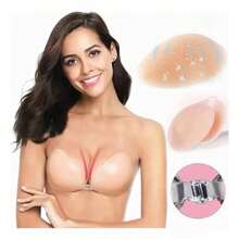 Brasier Strapless Push Up Invisible Sosten Levanta Busto - Blanco - Ver 1