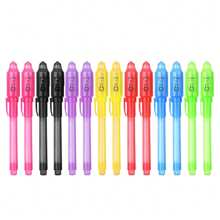 8pcs Invisible Uv Light Pen, Magic Pencil With Fluorescent Ink For Games, Color Random - Multicolor - View 6