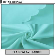 1塊聚酯纖維圓桌布,適用於飯店宴會婚禮餐桌裝飾,薄荷藍色 - 薄荷藍 - 查看 3