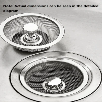 1Pc Upgrade Your Kitchen Sink With A Stainless Steel Water Filter - 1Pc Sink Filter With Plug