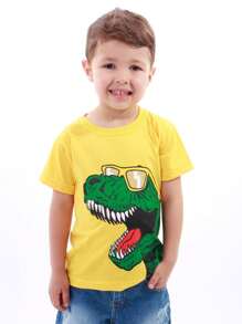 Young Boys T-Shirts - Màu vàng - Xem 2