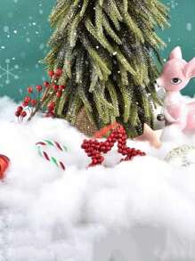 1 Bộ Tuyết Nhân Tạo Để Trang Trí Giáng Sinh, Tuyết Mô Phỏng Để Trang Trí Cây Giáng Sinh, DIY Đạo Cụ Trang Trí Tiệc Và Tụ Tập - Bông trắng - Xem 3