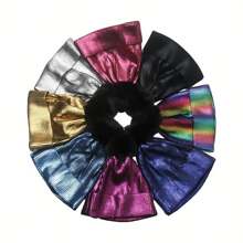 European And American Style Knit Hat With Metallic Shiny Pom Pom For Autumn And Winter, Gold-Threaded - Silver - View 4