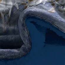 Cobertor con Borrega , Tela Polar Flannel con Borrega - Neblina azul - Ver 3