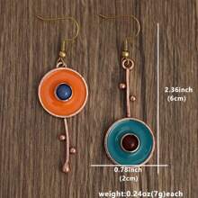 1 Par De Brincos De Gota Estilo Bohemian Fashion E Criativo Com Design Único, Adequado Para Uso Diário Das Mulheres