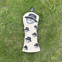 1pc Fun And Protective Golf Headcovers For Driver And Fairway Clubs -Cartoon Pattern Golf Accessories For Men Golf Equipment Golf Gift - Beige - View 3