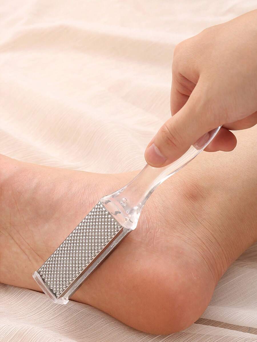 Foot Callus Remover, Rasp Foot File - Scrubber, Dead Skin Remover For Cracked Heels & Dry Skin - Sturdy Scraper Tool, Easy To Use & Clean - Pedicure Supplies For Smooth, Beautiful Feet - Clear - View 1