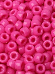 100 件/批 6*9 毫米圆形彩色小马隔珠亚克力辫子大孔珠适用于 DIY 珠宝制作手链项链手工艺品用品 - 彩色 - 查看 20