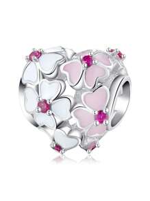 1 Bạc Thời Trang Đính Đá Cubic Zirconia Trang Trí Thiết Kế Hoa Tự Làm Đính Hạt Dành Cho Nữ Cho Tự Làm Trang Sức Làm - xanh quân đội - Xem 1