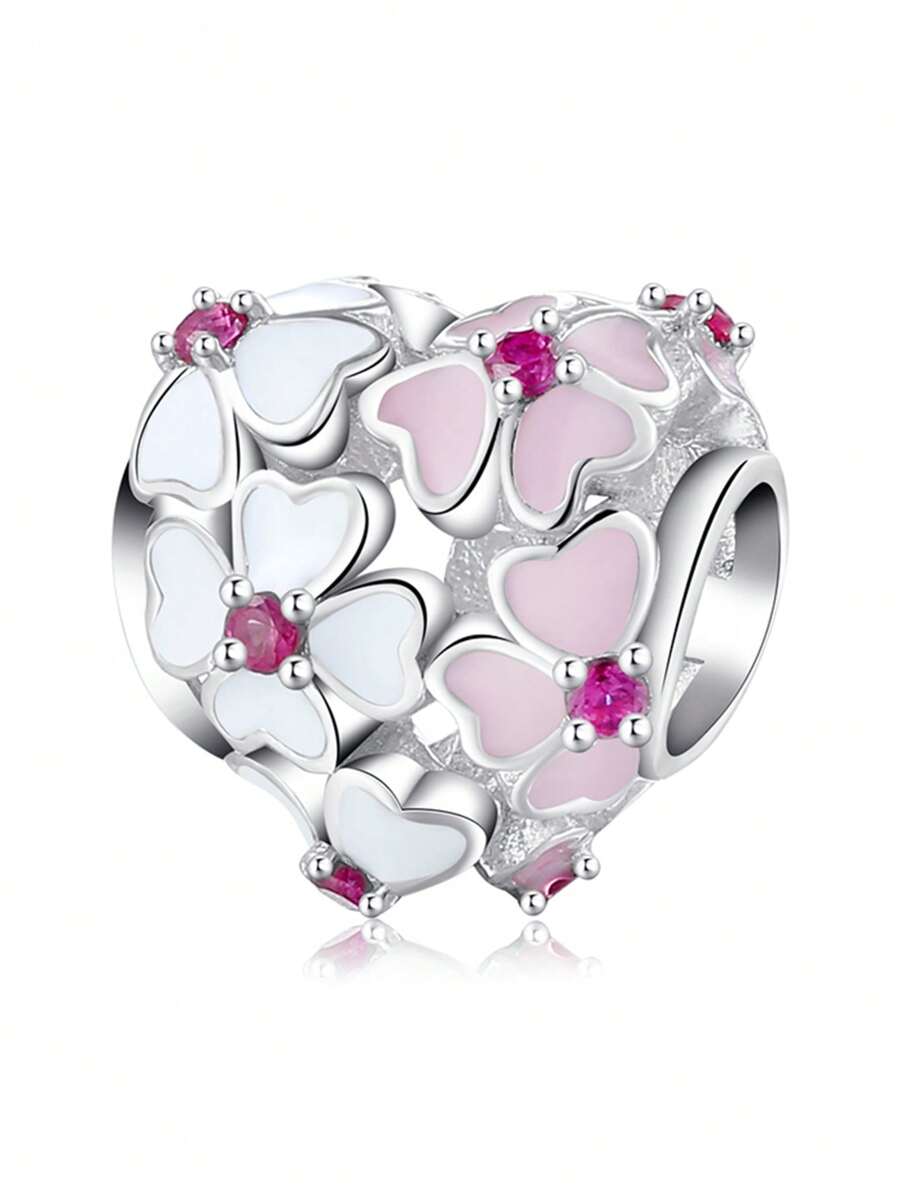 1 Bạc Thời Trang Đính Đá Cubic Zirconia Trang Trí Thiết Kế Hoa Tự Làm Đính Hạt Dành Cho Nữ Cho Tự Làm Trang Sức Làm - xanh quân đội - Xem 1