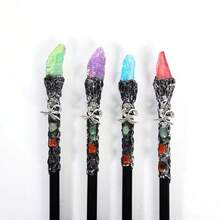 1支水晶魔杖,水晶權杖,治療水晶權杖,儀式權杖,水晶工藝品,儀式道具,儀式用品,淨化水晶 - 魔術棒 - 查看 9