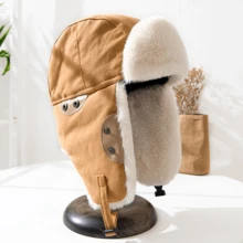 Winter Thickened Ear Protection Anti-Wind Warm Hat For Women, Ideal For Riding Electric Bicycles, Motorcycles, Etc. - Black - View 8