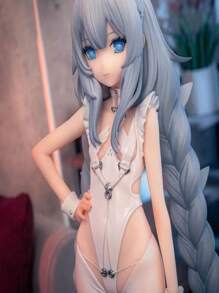 1 figura de modelo de chica del conejo blanco desgarbado y del Conejo Malvado No. para escritorio, decoración de estantería y coleccionable de anime - conejita - Ver 5