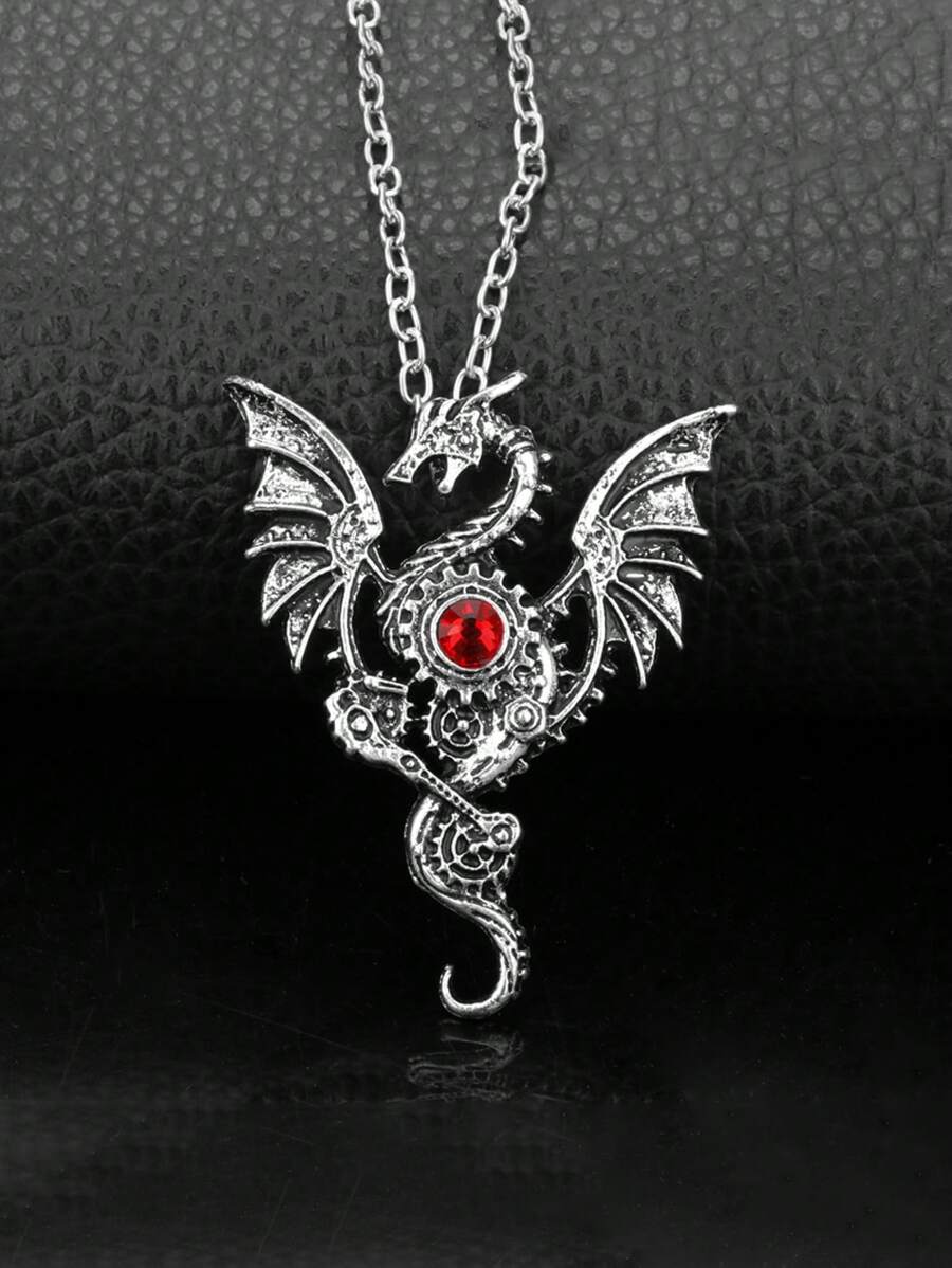 1件男士创意个性化龙形项链 - 龍項鍊 - 查看 1