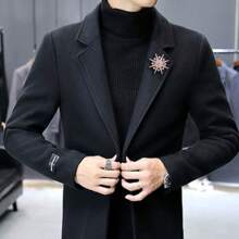 1只高級豪華星形胸針,滿佈鑽石,男裝服裝配飾西裝翻領別針 - 滿鑽星芒胸針 - 查看 4