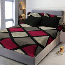 Coverlet With Shearling, Fleece Flannel Fabric With Shearling - Mocha Brown - View 2