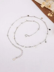 1入女士S925純銀短項鍊，採用極簡風格設計，飾以流蘇，適合作為送給女友的禮物 - 銀色 - 查看 8