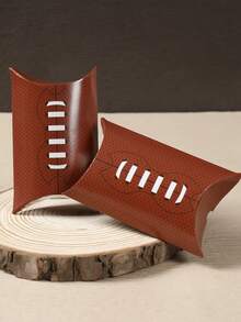 6入組橄欖球紅豆派盒,薯條盒,生日聚會嬰兒派對禮物包裝盒糖果袋,家庭電影夜免洗食品包裝盒 - 彩色 - 查看 6