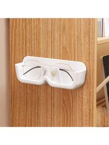 1 件壁掛式眼鏡收納盒,裝飾性,免鑽孔,近視眼鏡和太陽眼鏡展示架,優雅 - 白色 - 查看 3