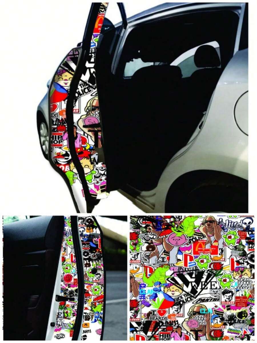 stikes makecolage 100 x 50 cm - Multicolor - Ver 1
